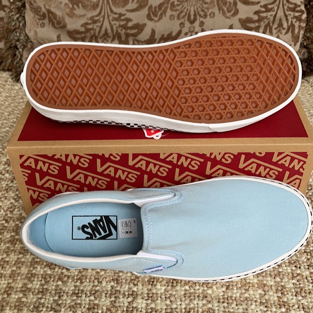Vans Classic Slip On Check Foxing Men’s - Picture 7 of 16